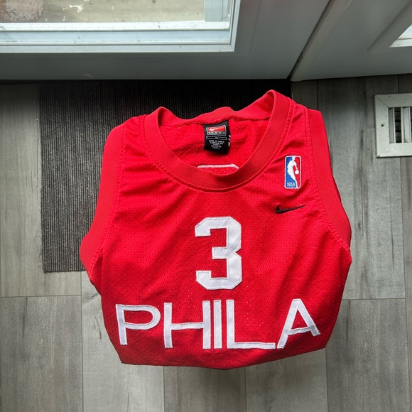 Vintage Nike Philadelphia Allen Iverson Youth Basketball Jersey - Picture 1 of 6